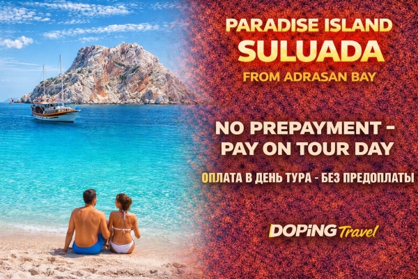 Paradise Island Suluada from Adrasan Bay