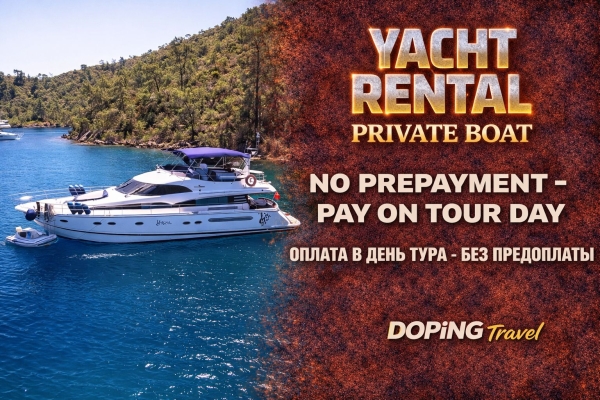 Alanya Private Yacht Rental – Efsane Deluxe | Day & Sunset Cruises