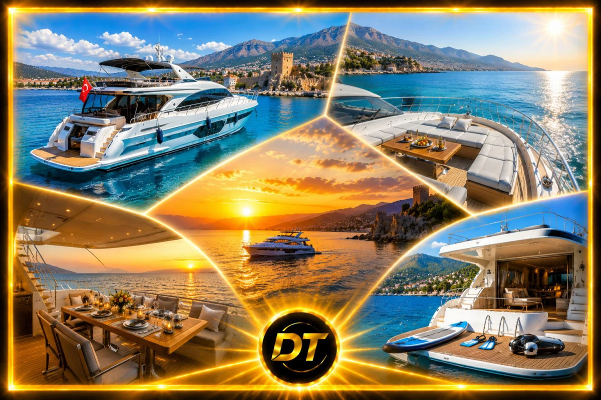 Alanya Private Yacht Charter – Efsane Deluxe | Tages- und Sonnenuntergangsfahrten