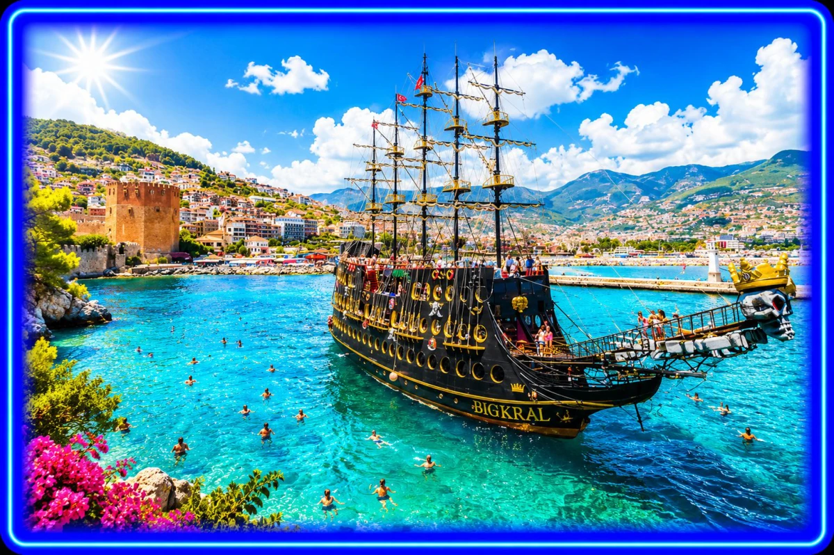 Alanya Big Kral Pirate Boat Tour – Full-Day Family Fun on the Mediterranean
