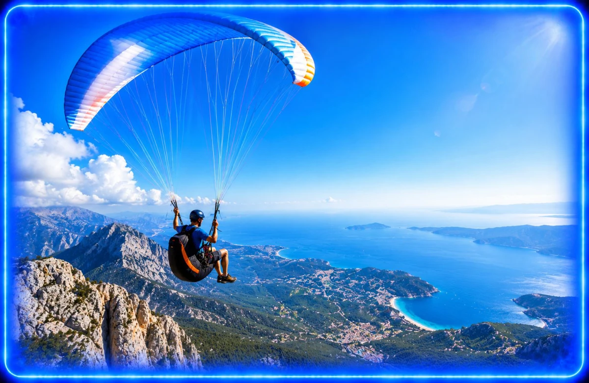 Side Tandem Paragliding Experience | Flight Over Cleopatra Beach