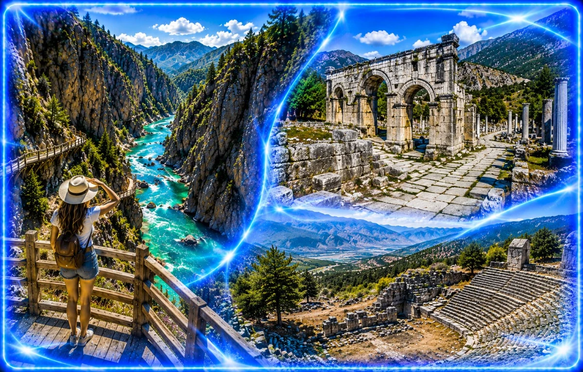 Tazı Canyon & Antikes Selge Tour | Natur, Geschichte & Panoramablicke