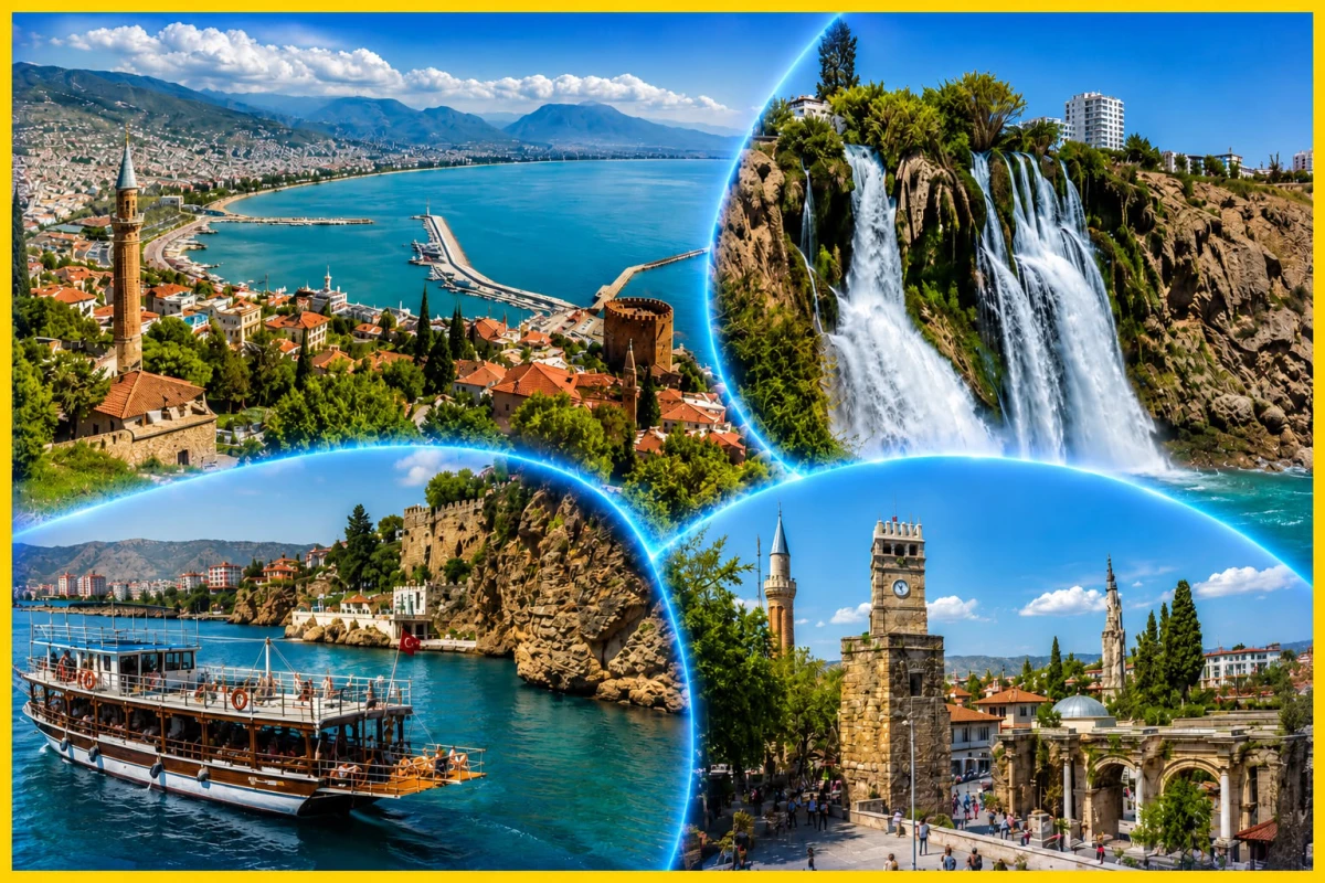 Antalya City Tour from Kemer – Old Town, Waterfalls & Boat Trip