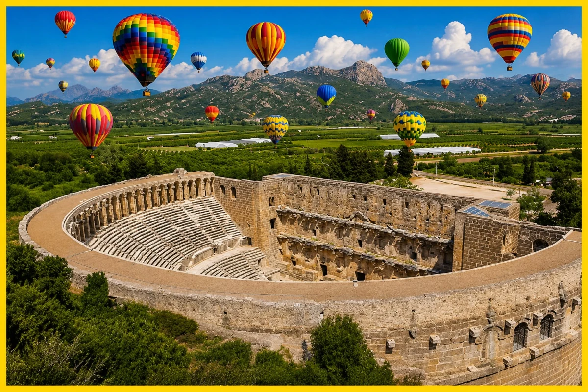 Heißluftballonfahrt ab Alanya – Sonnenaufgang über Aspendos