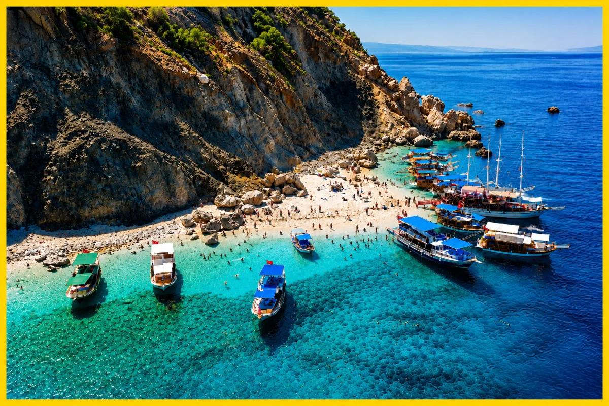 Adrasan Suluada Island Boat Tour from Alanya | Discover the Maldives of Turkey