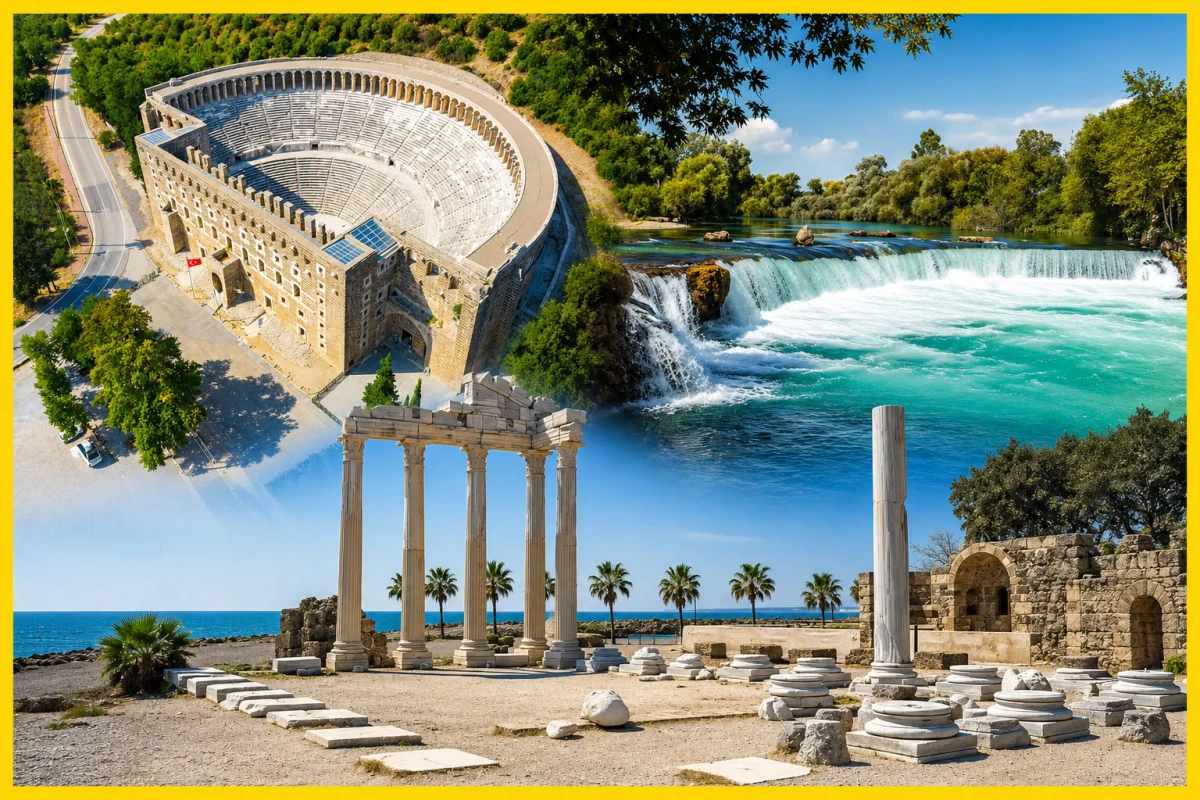 Aspendos, Side & Manavgat Waterfall Tour from Alanya – History, Culture & Nature
